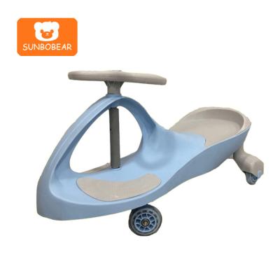 China Cute Safety Custom 4 Wheel Color 360 Degree Rotating Plastic Twist Ride On Sports Car Swing Kids Wiggle Swing Car for sale