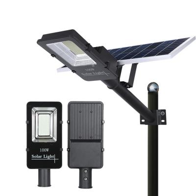 China All in one high quality cheap ip65 solar street light 100w outdoor waterproof all in one led solar street light price list for sale