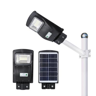 China All In One High Lumen Solar Motion Sensor Solar Street Light Luminaria Integrated Outdoor Road Led Solar Garden Street Lights for sale