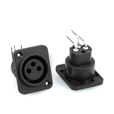 China DY-04AH Audio Panel Mount Xlr Jack Combo Connector 3 Pole Female Socket With 1/4" Mono jack DY-04AH for sale