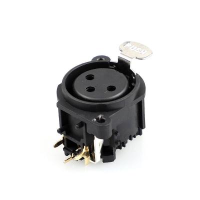 China DY-08B-P XLR JackMount Male Female Audio Connector 3 Pin DY-08B-P for sale