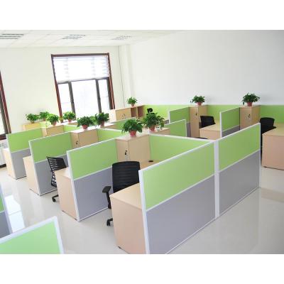 China Expandable Call Center Workstation Office Partition Privacy Compartment Staff Table E0 Tier Melamine Melamine Custom for sale