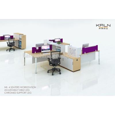 China 6 PANEL Person Size Call Center Workstation Desk Partition Group Office Workstation for sale