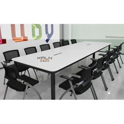 China Modern Design Meeting Table Office Supply Conference Table Reception Meeting Room Black White Modern Desk for sale