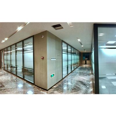 China High 108mm Thickness Commercial Furniture Factory Wholesale Price Wall Partition Modern Design Glass Partition Wall for sale