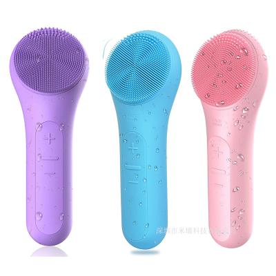 China Food Grade Silicone+ABS+PC Brush Facial Cleansing Waterproof Electric Facial Cleansing Brush Device For Deep Cleansing|Gentle Exfoliating|Massage for sale