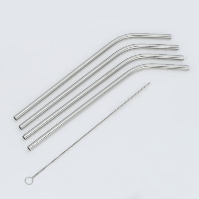 China Bar Accessories Stainless Steel Drinking Straw In Various Sizes Bent Straw Straight Straw Stocked 6x215mm for sale