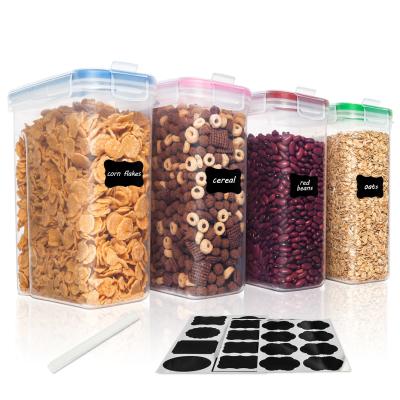 China Freshness Preservation 2.5L Canister Sets Fusilli Sugar Flour Brown Sugar Pasta Bean Peanut Marshmellow Oat Farfalle Container for sale