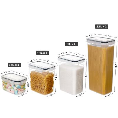 China Viable best factory price clear storage bins with consolidation lids to clutter our of your home and kitchen for sale