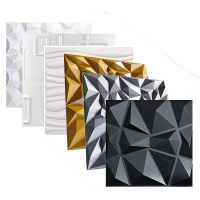 China Wholesale modern fashion 3d home decoration wallpaper fireproof waterproof moisture proof 3d pvc wall panel for sale