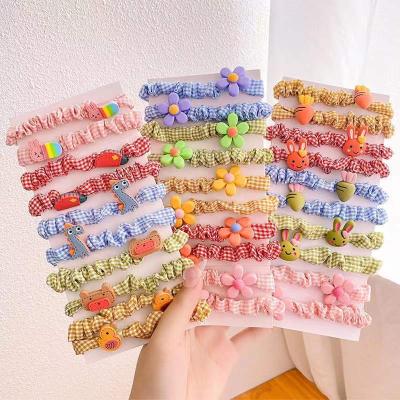 China A European and American style children's elastic band does not hurt Korean hair rope baby girl hair main tie hair elastic ties for children for sale