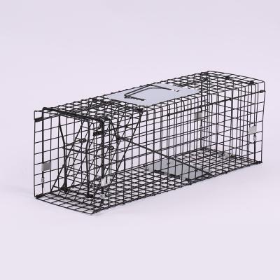 China 65*28*26cm Viable Living Body Trap Rectangular Cage Made in China Small Animal Trap for sale