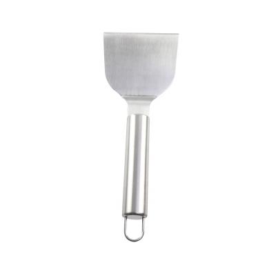 China Easily Cleaned BBQ Tool Stainless Steel BBQ Turner With Short Handle BBQ Accessories Spatula Roast Shovel for sale