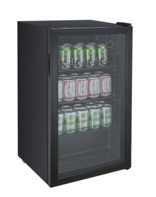 China COMPRESSOR Beverage Beer Fridge Small Mini Bar Compressor Fridge With Glass Door for sale