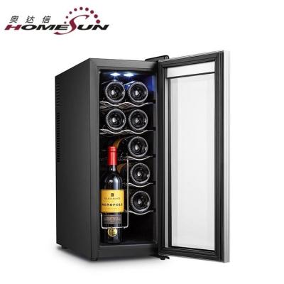 China ODM/OEM Service 12 Bottles Hot Selling Thermoelectric Wine Cooler with Vertical Shelf with CE/ERP 35 for sale