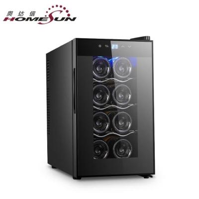 China Touch Screen China ODM Manufacturer 8 Bottle Hot Selling Wine Cooler For Hotel With CE Approval for sale