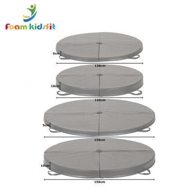 China Waterproof Customized Gymnastic Folding Round Pole Dance Floor Mat for sale