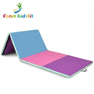 China Waterproof And Can Add The Main 4 Panel Gymnastic Lift Factory Direct Sales Foldable Mats for sale