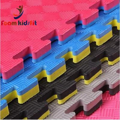 China High Density High Density EVA Foam Mat Martial Mat EVA Foam and PE Taekwondo Mat Interlocking Tile for sale