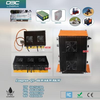 China EV OBC 8kw on board electric charger 24v-120v LFP LTO bus battery charger lithium battery charger for electric vehicles for sale