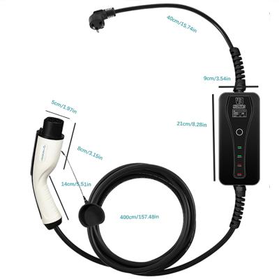 China Long Life Adjustable EVSE 7kw 32A GB/T 20234-2015 EV Charger ECO 5m Cables With Control Box for sale