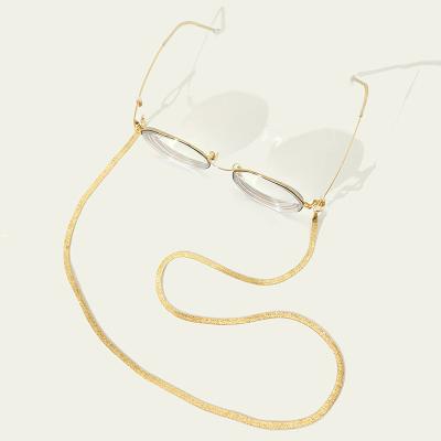 China FASHION Simple Flat Snake Bone Glass Sunglasses Chain For Women Accessories Anti-lost Eyeglass Holder Hang Chain for sale