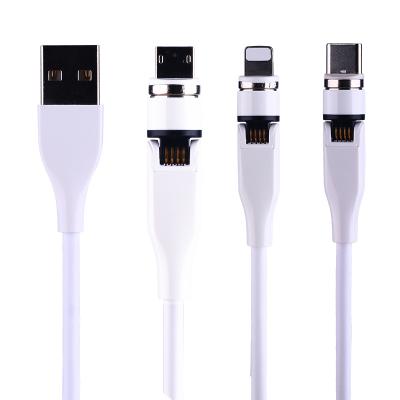 China Hot Selling Somostel Portable Use Fast Data Transfer 540 Degree USB Magnetic Fast Charging 3A Data Cable For Mobile Phone Charger for sale