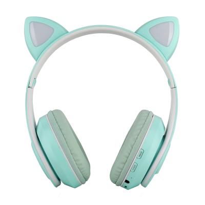 China Good Quality P39M Cat Ear Headphones Wireless Headset Perfect Sound Sound Canceling Auriculares Blue Tooth Wireless Earphone for sale