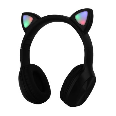 China Headband Somostel P38M LED Wireless Earphones With 7 Color Lights BT5.0 HD Sound Noise Cat Ear Headsets Foldable Audifonos Earbuds for sale