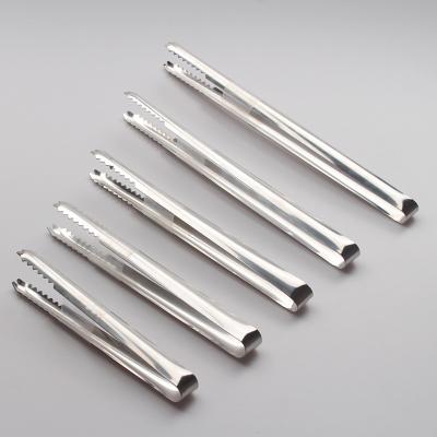 China Viable Hot Sale Ice Cube Sugar Tongs Mini Stainless Steel Kitchen Bar Tools Seving Tongs for sale