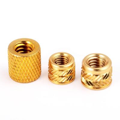 China Heavy Industry Customized Heat Brass Threaded Inserts Knurled Nut for sale