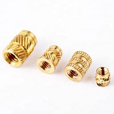 China Heavy Industry China Threaded Insert M2 M3 M4 M6 Brass Knurled Insert Nut Mold for sale