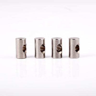 China Barrel Nut Heavy Industry Metal Double Slotted Hole Nuts Offset Hole Furniture Insert Nuts for sale