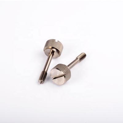 China Slotted Pan Factory Customized M3 M4 M5 Stainless Steel Captive Knurled Thumb Screws for sale