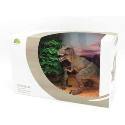 China Dinosaur Costume - Brown Rex Crouch + Tyrannosaurus Cub + Green Tree MD15241 for sale