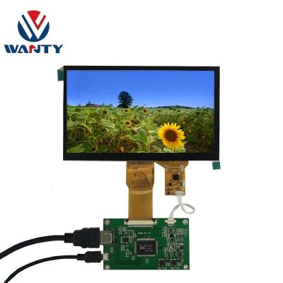 China Industrial Application Custom Size 7 Inch 4 Dots LCD G+G USB Capacitive Raspberry Pi 3 Multi Touch Display RGB 1024*600 TN Display for sale