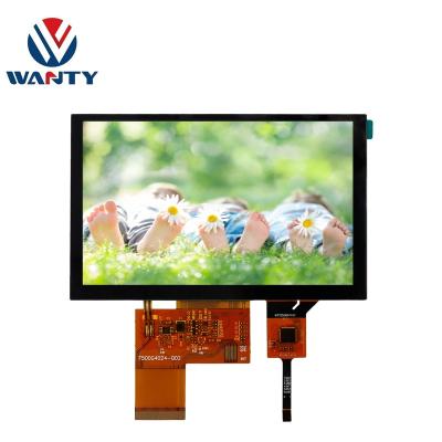 China 5 Inch Touch Screen Panel TFT LCD Remote Control Customized Capacitive Display For Vehicle Navigation for sale