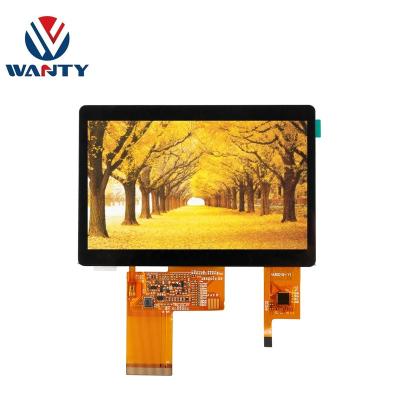 China Full view high brightness 800x480 RGB 4.3 inch 4.3 inch TFT LCD touch screen module for sale