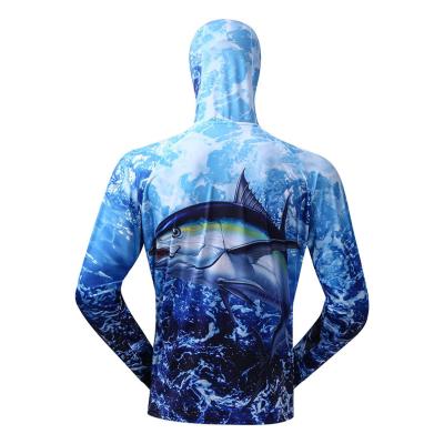 China Baeybe Antibacterial Fishing Shirt For Men Long Sleeve Sun Protection UPF 50+ Moisture Wicking T-shirts for sale