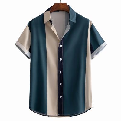 China Baeybe2022 fashion European and American style trend casual simple men's shirt border commercial anti-shrinkage for sale