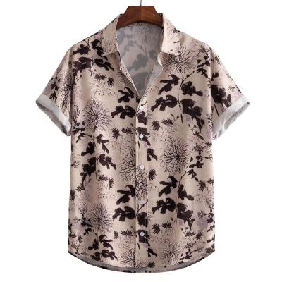 China Baeybe2022 commercial fashion border print casual men's digital shirt anti-shrink for sale