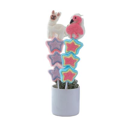 China 45g natural llama, sloth, flamingo, cactus with star marshmallow kebab for sale