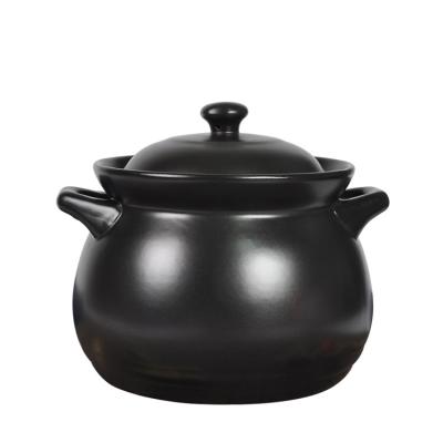 China Direct High Quality Ceramic Casserole Clay Cooking Pot With Lid from Viable Manufacturing Stoneware for sale