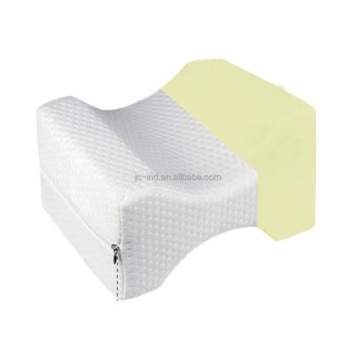 China Anti-Apnea Color Box Package Memory Foam Knee Pillow Orthopedic Knee Pillow for sale