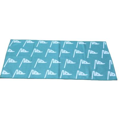 China RPET Pineapple Grid Printing Compressed Microfiber Beach Towel For Beach for sale