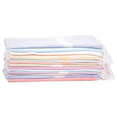 China 100% Child Safe Turkish Turkish Bath Towel Peshtemal Hammam Towel Cotton XL Beach Towel for sale