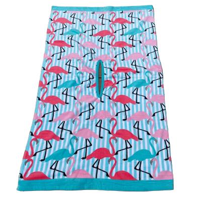 China Good Quality Sustainable Selling Cotton Printing Custom Beach Towel Cuts Sublimation Printing for sale