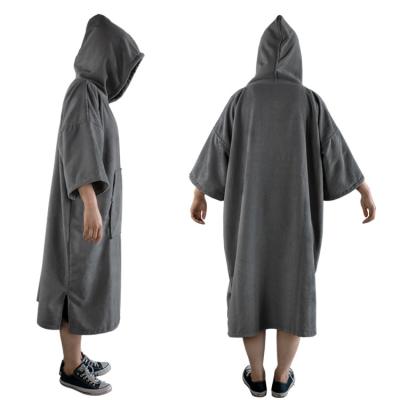 China Modern Custom Wholesale Hooded Towel Fashion Adult 100% Cotton Coat Safe For Kids Poncho for sale