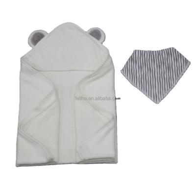 China Anti Dust Mites China Factory OEM Custom Design Hooded Muslin Baby Kids Bath Towel for sale