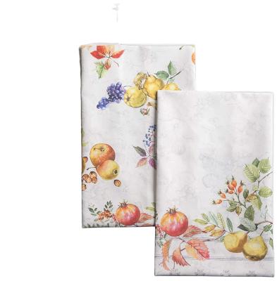 China Super soft and absorbent durable 100% cotton printed kitchen towel safe for children/tea towel for sale